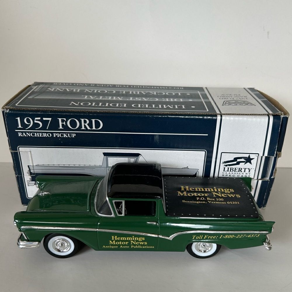 Hemmings Motor news 1957 Ford Rachero Pickup Diecast NIB Ford Motor Company